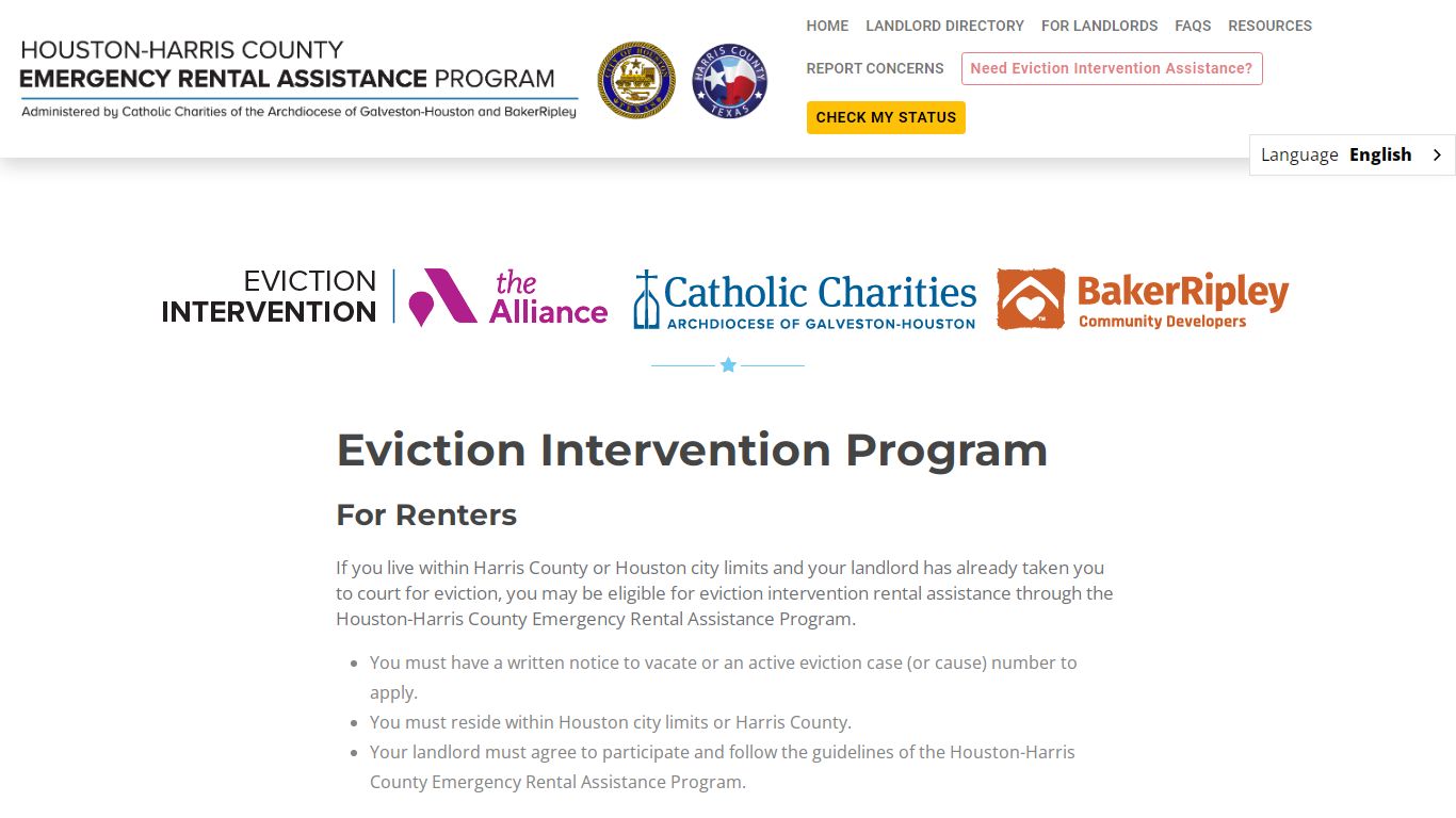 Houston-Harris County Emergency Rental Assistance Program